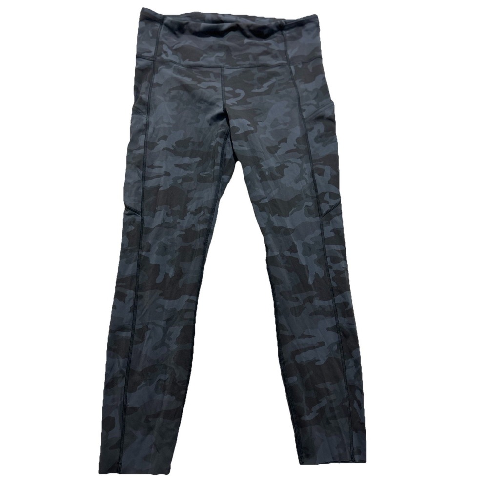 Lululemon 10 Fast and Free High-Rise Tight 25 Heritage 365 Camo Deep Coal Multi